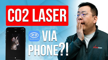 CONTROL CO2 LASER MACHINE by PHONE with NEW RUIDA CONTROLLER | Wattsan