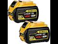 2 Pack 60V 12Ah Replacement Battery Compatible with Dewalt DCB609 DCB612, 60 Volt Battery