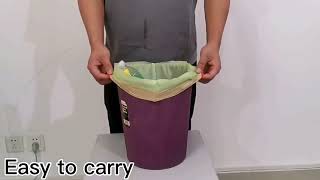 Biodegradable and Compostable Drawstring Trash Bags | PLA+PBAT+Cornstarch SEALONG BIOBASED