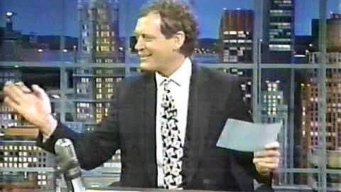 Dave Letterman is kinda scared of Dramarama