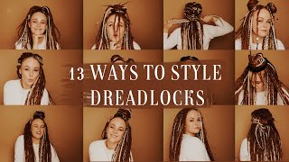 How to style your DREADLOCKS / synthetic dreadlock extensions