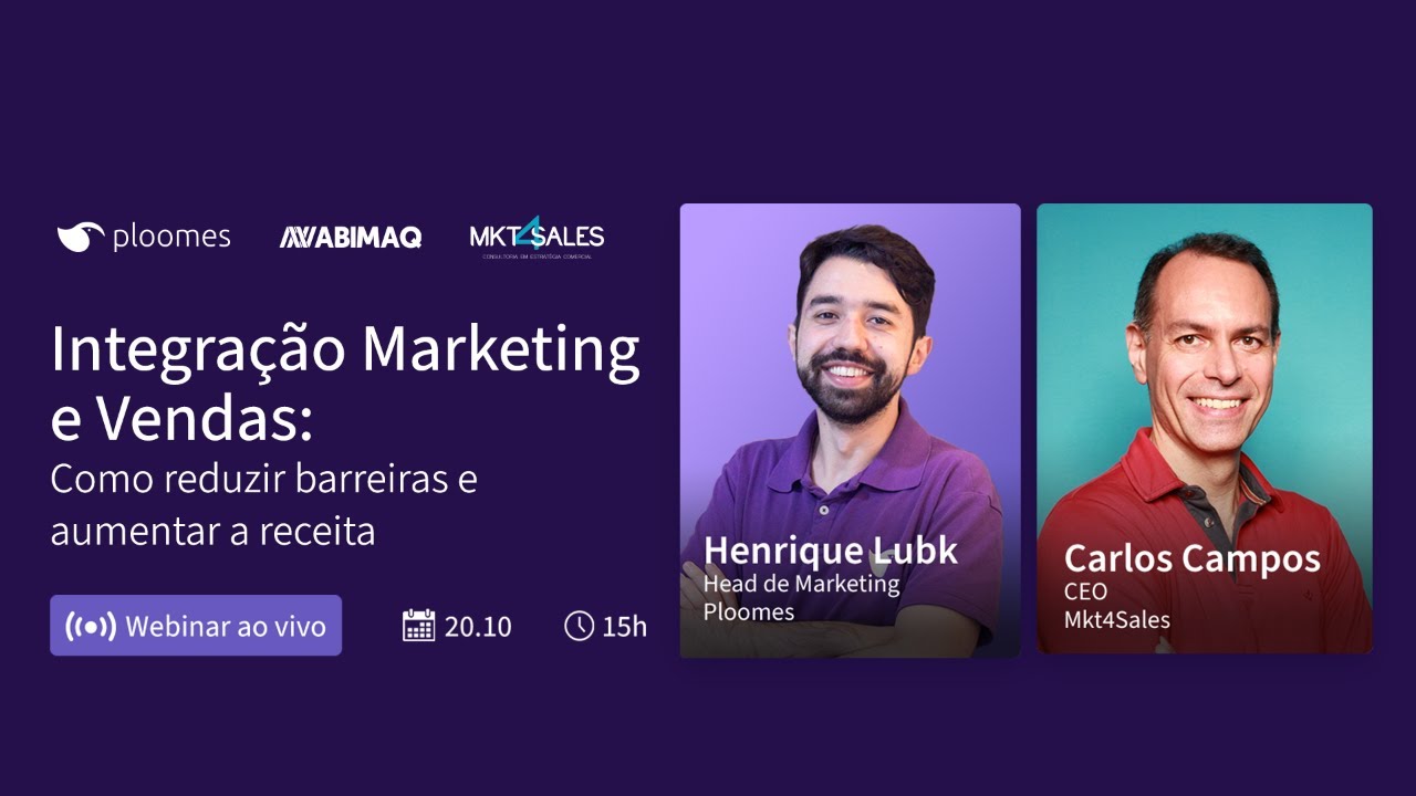 Webinar | Integração Marketing e Vendas: Como reduzir barreiras e ...