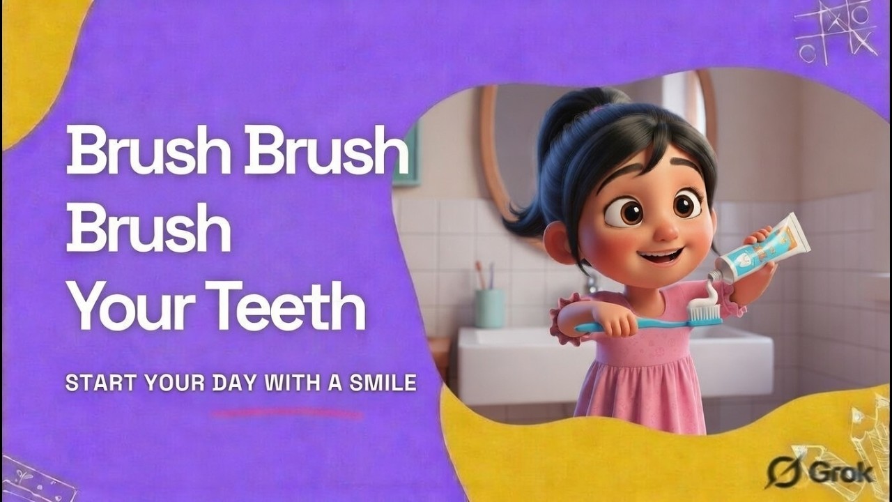 Brush Brush Brush Your Teeth | Toddler Learning - YouTube