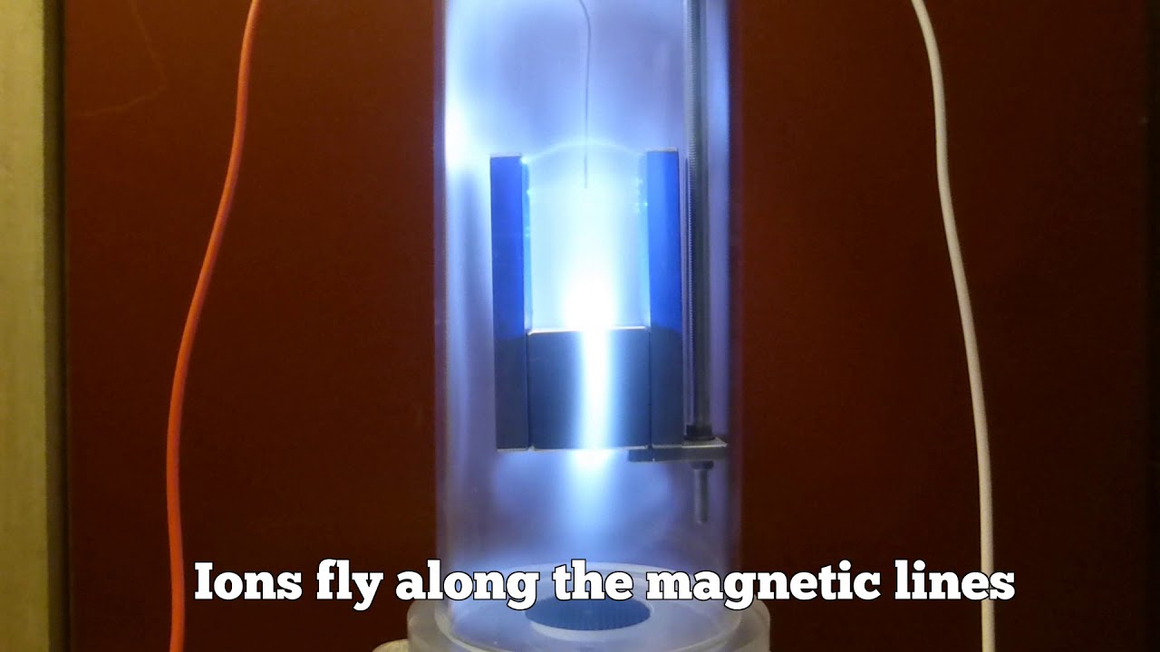 Gas discharge in a magnetic field, Gasentladung im Magnetfeld - YouTube