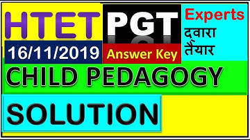 htet 2019 pgt level 3 I HTET 2019 ANSWER KEY