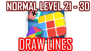 Puzzle Joy | Draw Lines | Normal | Level 21 - 30 | Answers