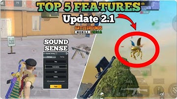 TOP 5 NEW FEATURES IN BGMI 2.1 UPDATE | BGMI/PUBG MOBILE TIPS & TRICKS