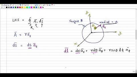 Verification of Divergence Theorem : Example