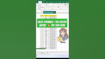 Excel Formula = 10x Faster Work! 💥 #asmr #computer #excelformula #tricks #exceltips #trending #yt
