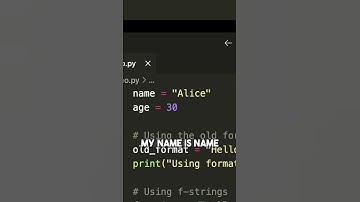 Looking at the old way of formatting Strings
