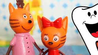 КОТЫ / Мультфильм с игрушками / У КОМПОТА ВЫПАЛ ЗУБ КОТЫ / Мультфильм с игрушками / У КОМПОТА ВЫПАЛ ЗУБ