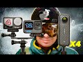Insta360 x4 vs gopro hero 12 vs dji action 4 this is the best action camera