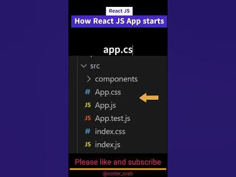 React App Folder Structure||ReactJS #shorts - YouTube