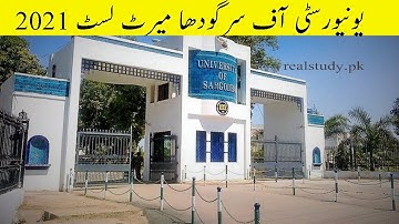 University of Sargodha Merit List 2021 | UOS Merit List 2021