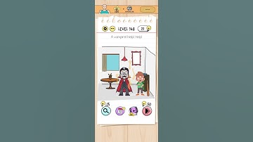 A vampire! Help ! Brain test level 148 #vampire #vampirediaries #kidsgamesfree #braintest #brain
