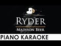 Madison Beer Ryder Piano Karaoke Instrumental Cover With Lyrics mp3