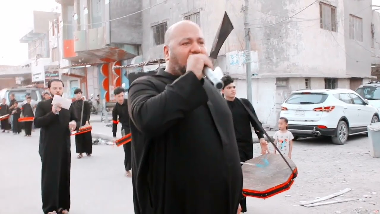 دخولية هيئة شباب أنصار الحسين ع اهالي الحمزه الغربي ع الرادود ملا ليث الكيم