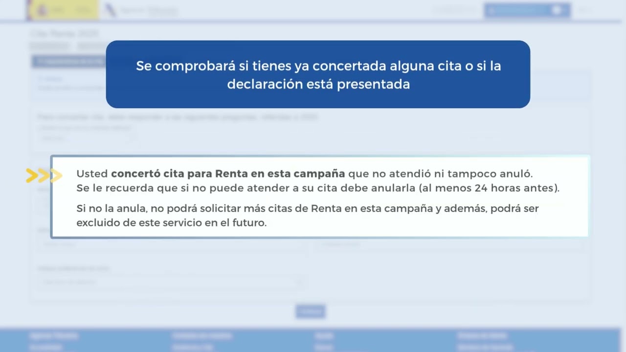Renta 2025 - Solicitud de cita para asistencia presencial en oficinas