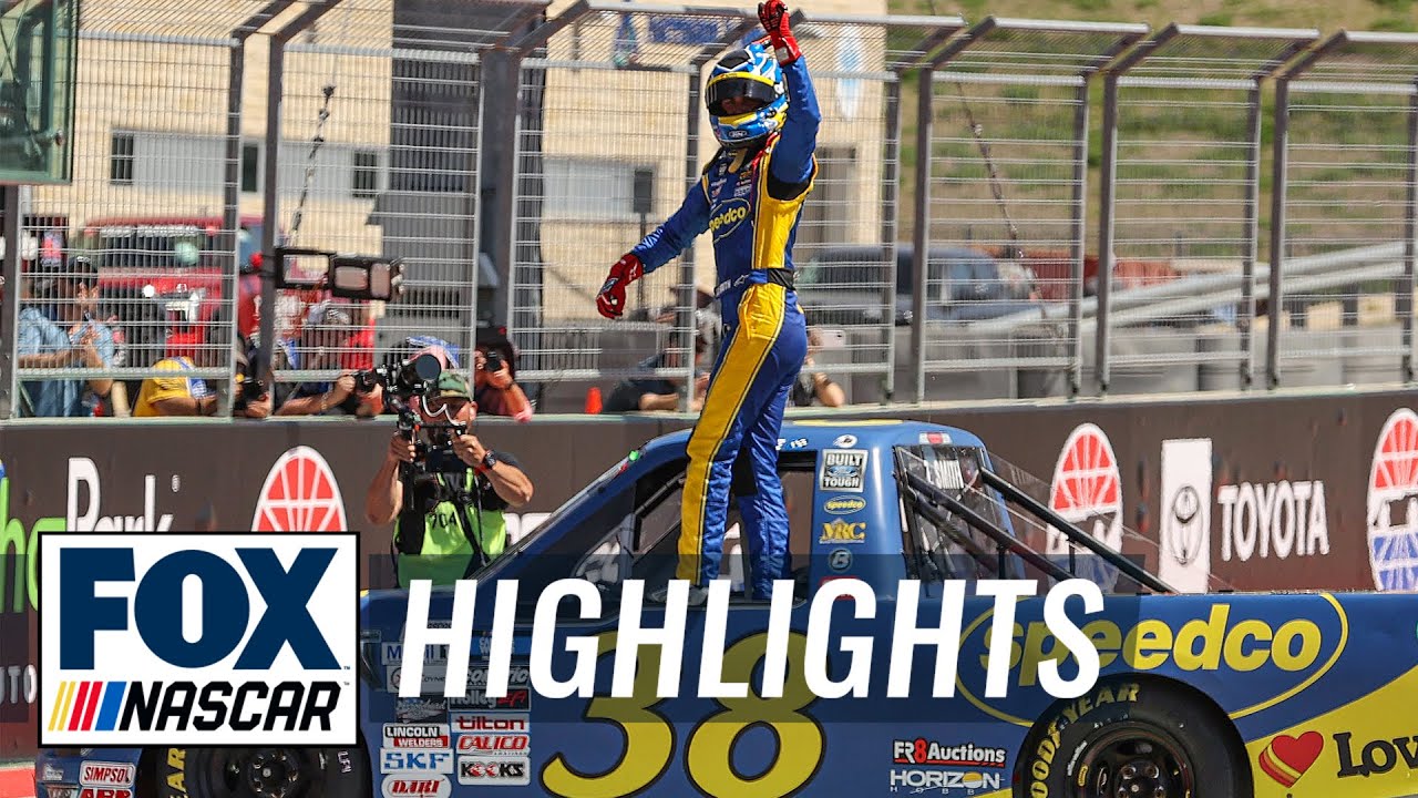 FINAL LAPS: Zane Smith avoids Busch, Bowman crash to win at COTA | NASCAR ON FOX HIGHLIGHTS