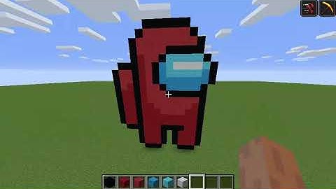 Minecraft pixel art (Among us)