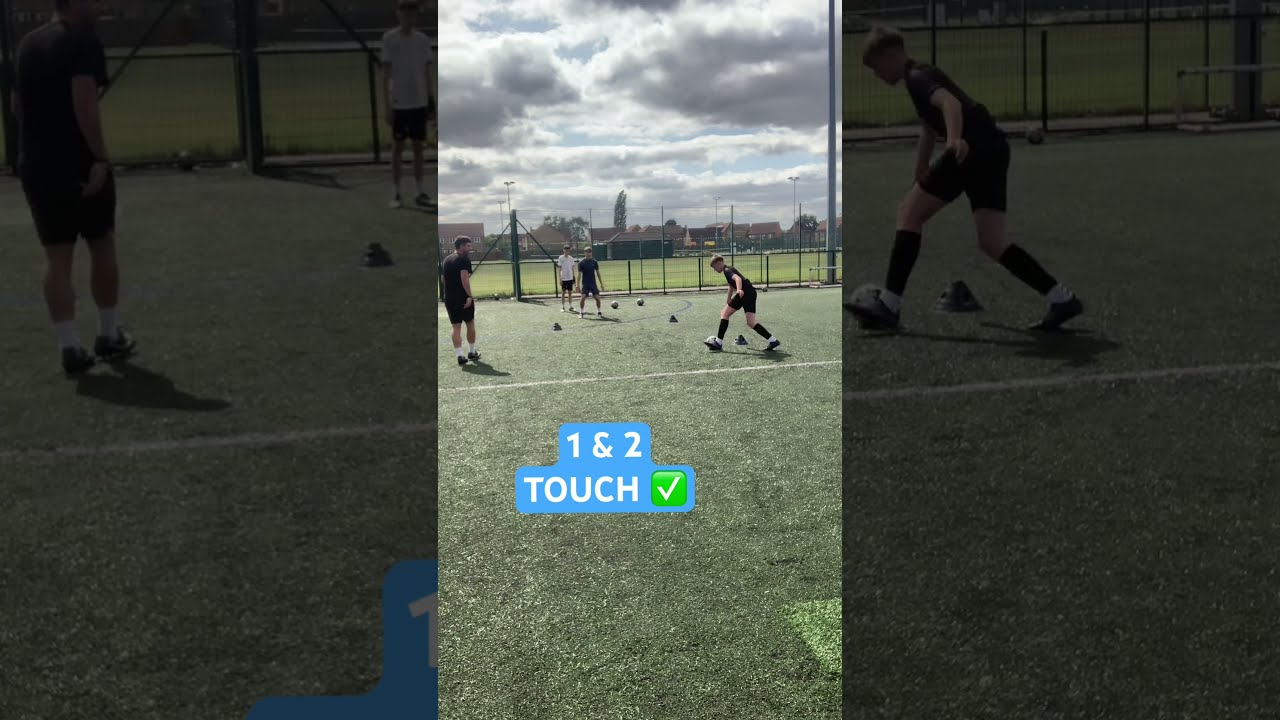 SIMPLE 3 Player Passing Drill Football Coach Footballcoaching Footballdrills