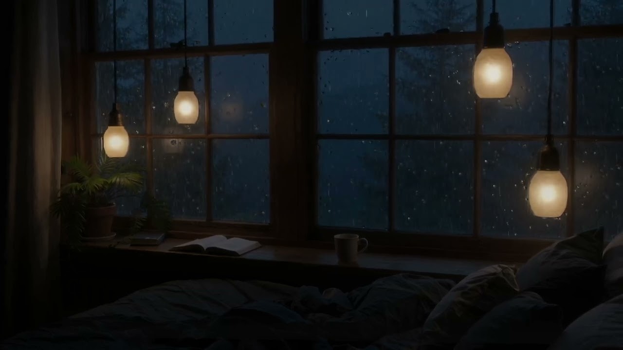 Sleeping soundly unaware of anything as heavy rain engulfed the small house