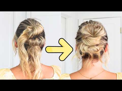 VIRAL EASY UPDO TRICK YOU NEED TO TRY! Medium & Long Hair Tutorial | Wedding Guest Hairstyle
