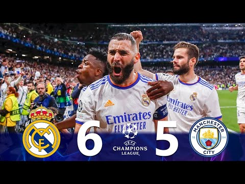 Real Madrid vs Manchester City 6-5 Highlights &amp; Goals | INSANE COMEBACK |  UCL 2022