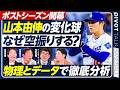 【なぜ打者は山本由伸の球を空振りするのか】物理×データで分析／新常識「変化球が手元で曲がるのは錯覚」／ポストシーズンが10倍楽しくなる野球の新知識【PIVOT BASEBALL】