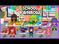 How to Decorate a RAINBOW SCHOOL - NEW UPDATE 🌈🏫 Aha World