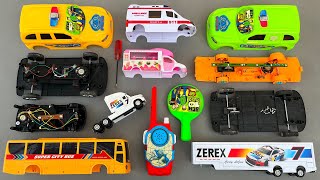 Fixing Parts of Detached Toy Vehicles | Police Cars, Ambulance, Bus & Truck | Assemble Toy Vehicles