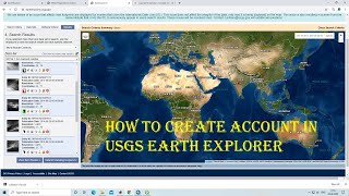 HOW TO CREATE ACCOUNT IN USGS EARTH EXPLORER & DOWNLOAD SATELLITE IMAGERY FREE