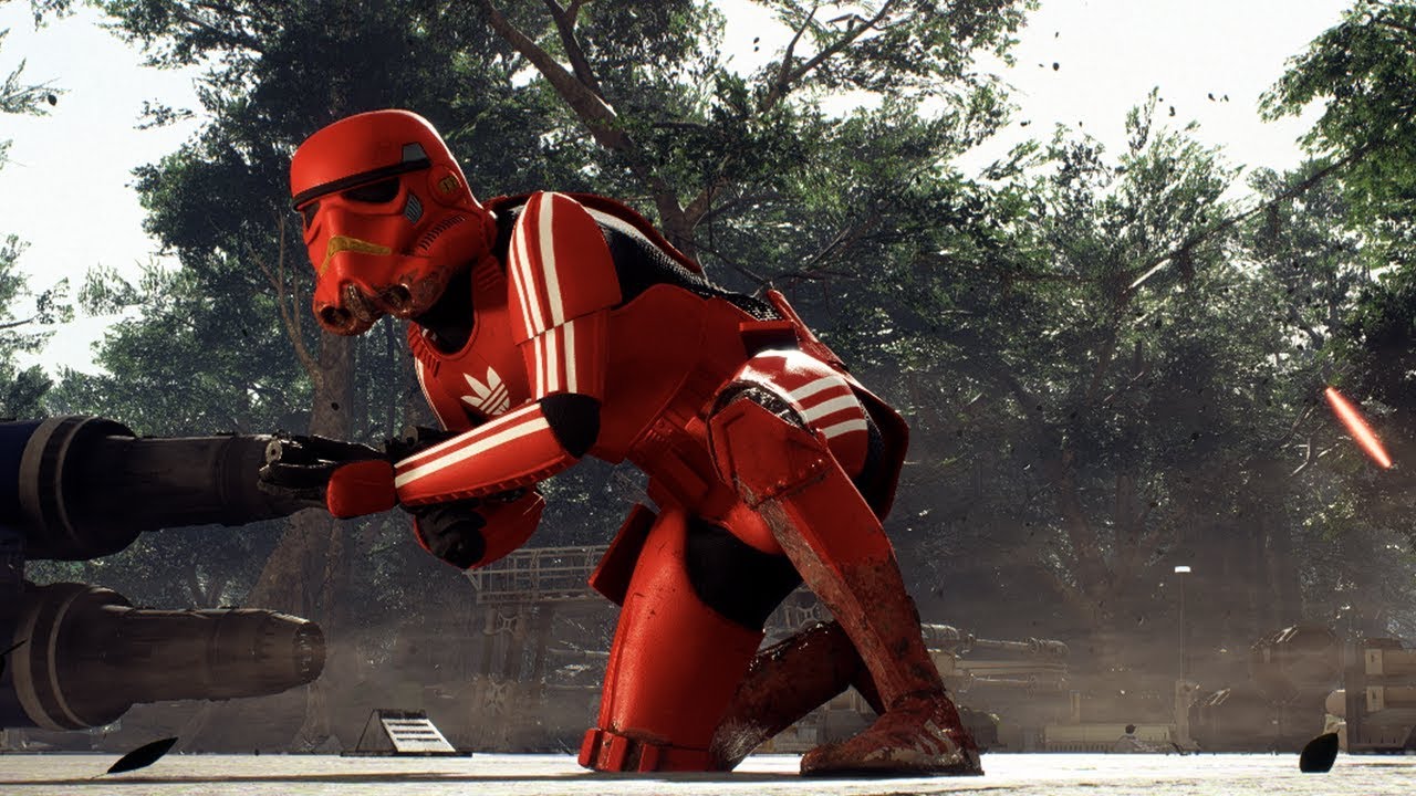 red adidas stormtrooper