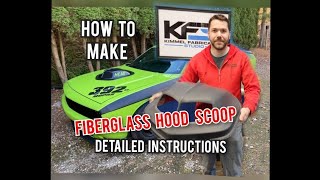Detailed Fiberglass Molding Process, Step By Step. Make a Hood Scoop!