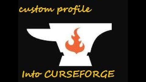 How to import a custom profile into curseforge