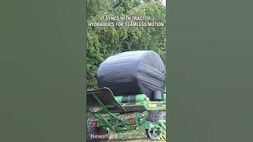 Bale wrapping like a pro! See the incredible farm Tech in action