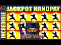 Incredible minor jackpot handpay high limit ninja moon slot machine