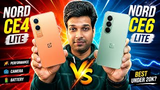 OnePlus Nord CE6 Lite VS OnePlus Nord CE4 Lite 😍 Best one under 20k Price Range | OnePlus | Techpoke