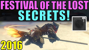 Destiny: SECRETS of Festival of the Lost! | How to Get a BROOMSTICK and Superblack Shader!