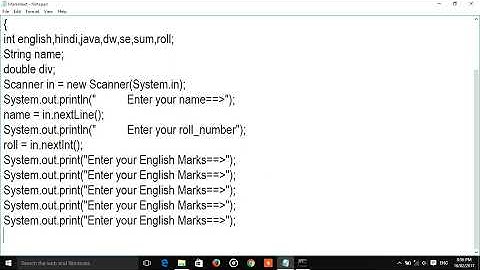 Hoe het Marksheet-programma in Java te maken