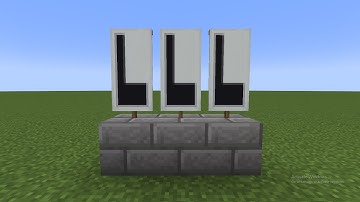 How To Make Letter L Banner In Minecraft | Minecraft Alphabets Banner