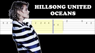 Hillsong UNITED - Oceans (Easy Guitar Tabs Tutorial)