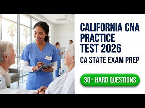 2026 California CNA Practice Test CA State Exam Prep Full Study Guide ...