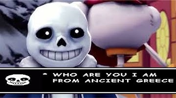 Sans says "How was the fall?" to Ancient Greece Citizen