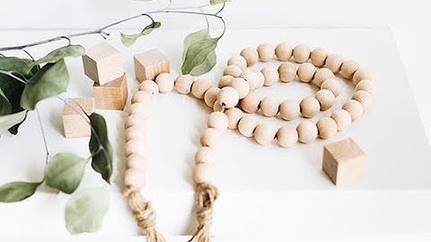 DIY Wooden Bead and Tassel Garland Tutorial