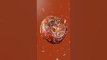 Donut Completed 🍩 #blendertutorial #blender3d #blendercommunity #blendershorts  #blenderanimations