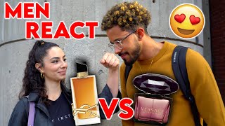 Men React To Versace Crystal Noir vs. YSL Libre Intense (Men Rate Best Women's Perfumes)