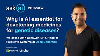 Why is AI essential for developing new medicines for genetic diseases?