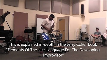 Masterclass/Clinic at UNLV Part 5: Demonstrating 2 common Jazz Elements