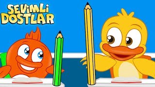 Uzun Kalem Kısa Kalem (Zıt Kavramlar) | Sevimli Dostlar çocuk şarkıları 2018 | Kids songs